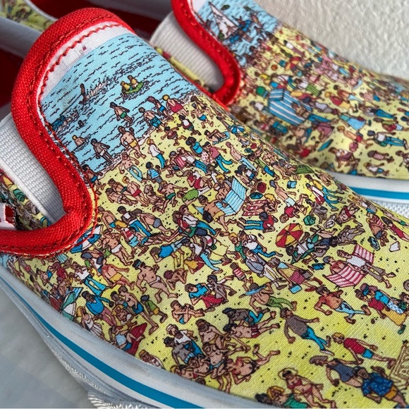 VANS X WALDO Like New Limited Edition Printed Slip On Shoe Size 5.5 - Picture 5 of 8